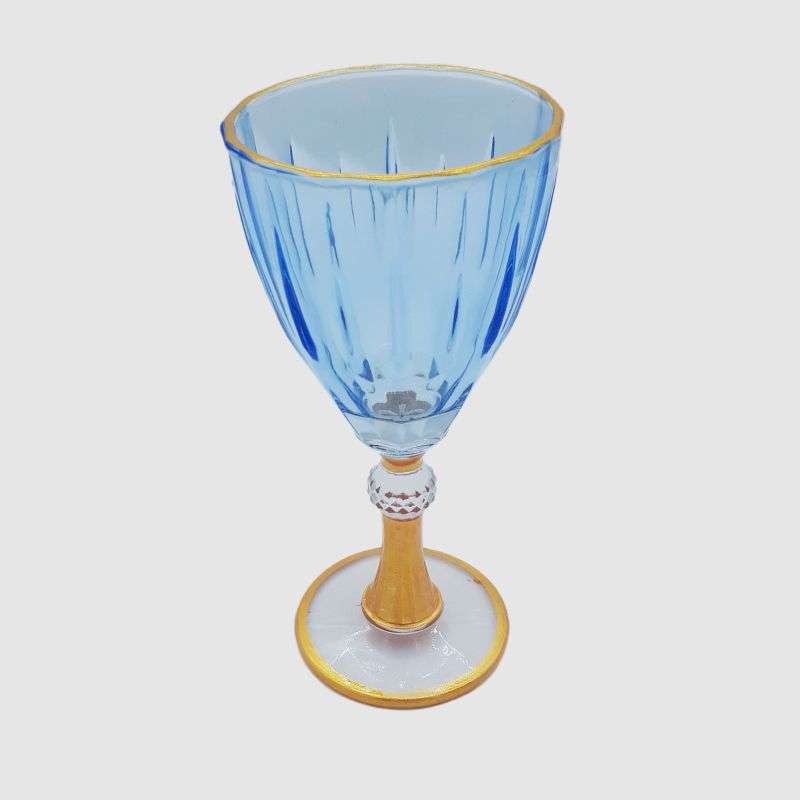 New Design Vintage Wine Glass-Blue