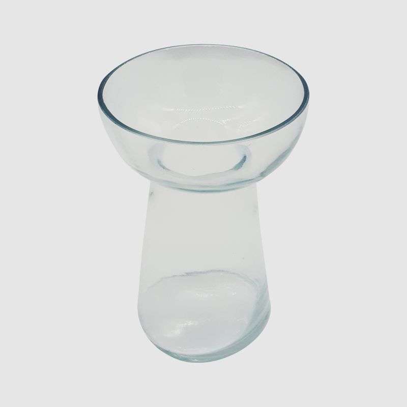 Glass Mushroom Vase 10x15cm