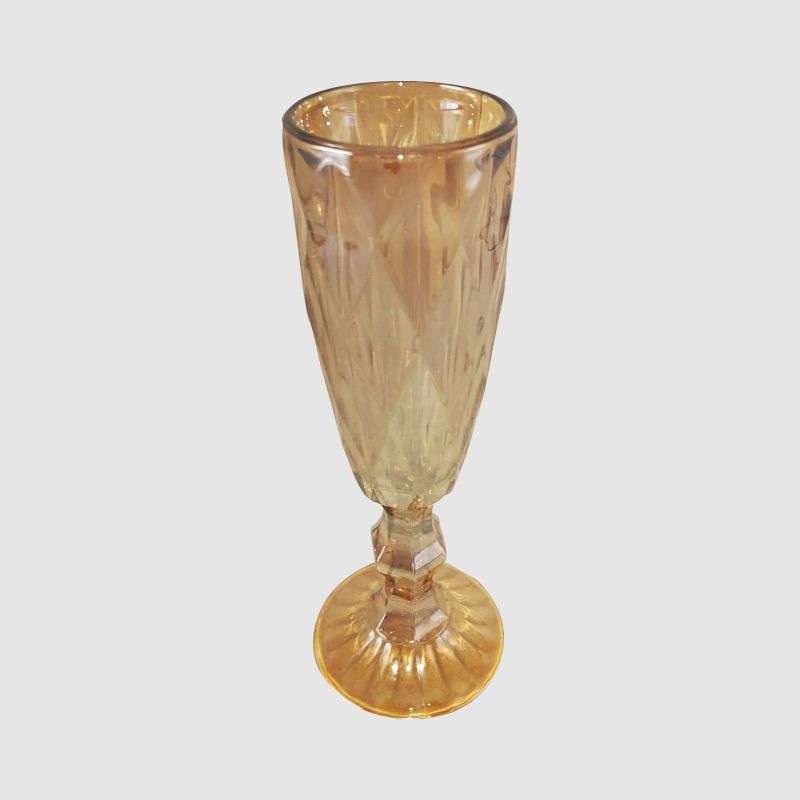 Vintage Wine Glass-Gold