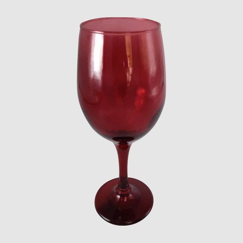 Wine Glass In Red Colour