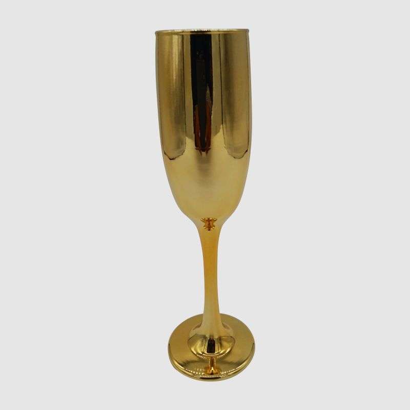 Champagne Glass In Solid Gold Colour