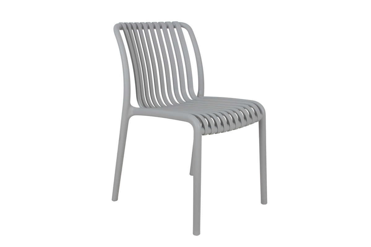 Florence Café Chair No Armrest-Light Grey Colour