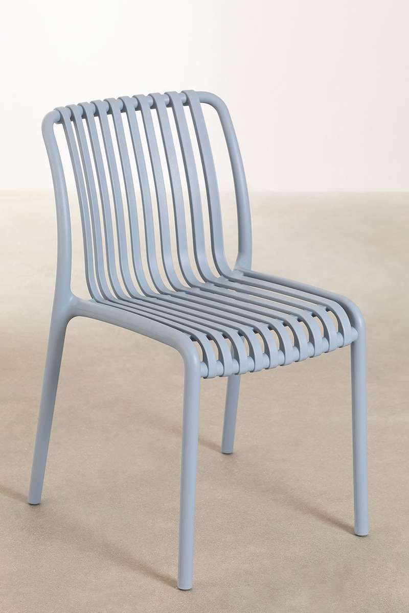 Florence Café Chair No Armrest-Light Grey Colour