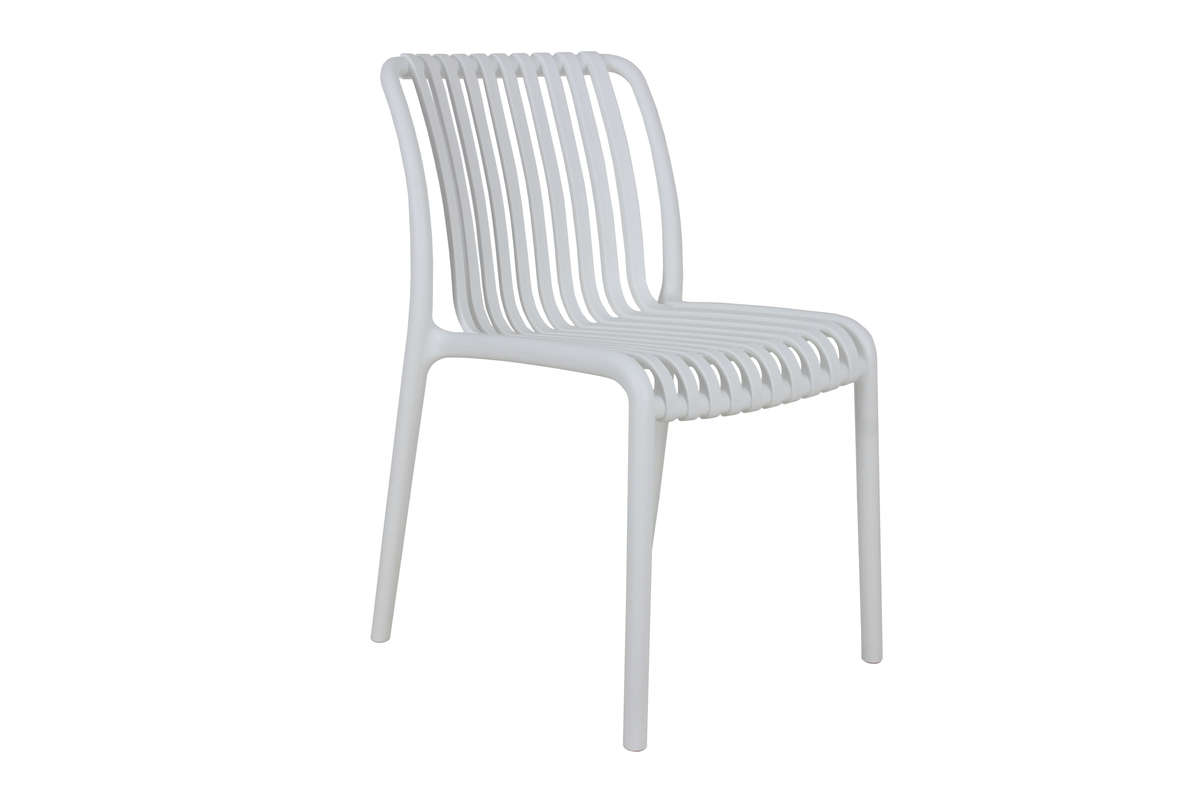 Florence Café Chair No Armrest-Light Grey Colour
