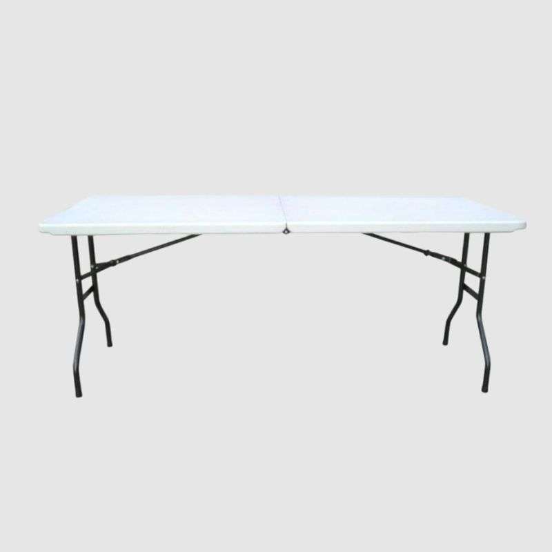 Econo Plastic Folding Table In White