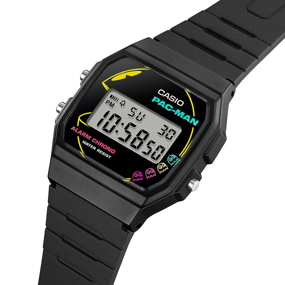 Retro Men's Limited Edition Pac-Man Digital Wrist Watch, F-91WPC-1ADR