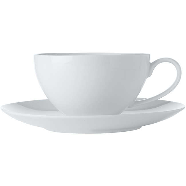 White Basics Coupe Demi Cup &amp; Saucer, 100ml