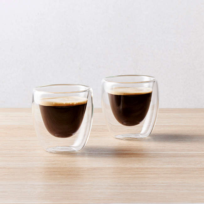 Blend 80ml Double Wall Espresso Cups, Set Of 2