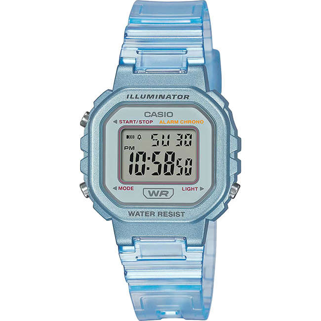 Retro Women's Translucent Digital Wrist Watch, LA-20WHS