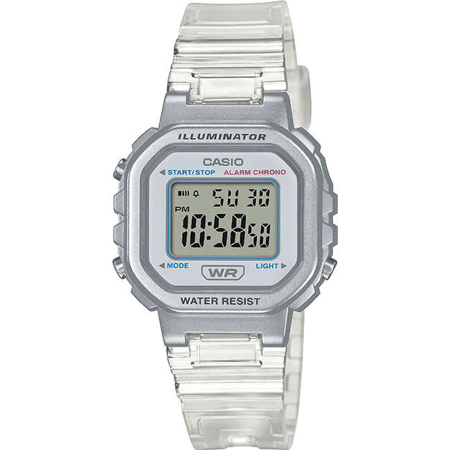 Retro Women's Translucent Digital Wrist Watch, LA-20WHS