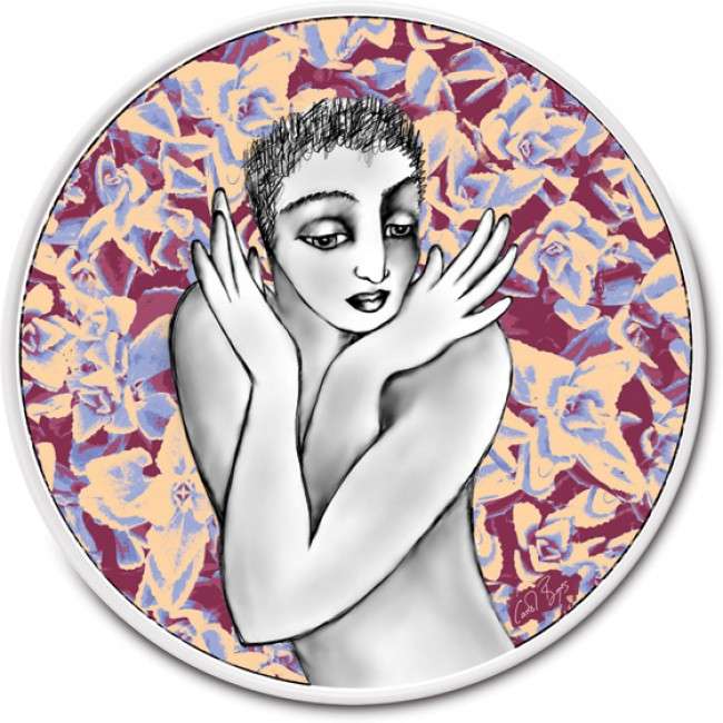 Flutter Round Platter, 28cm