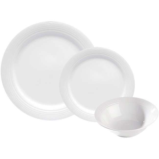 Arctic White Dinner Set, 12pc