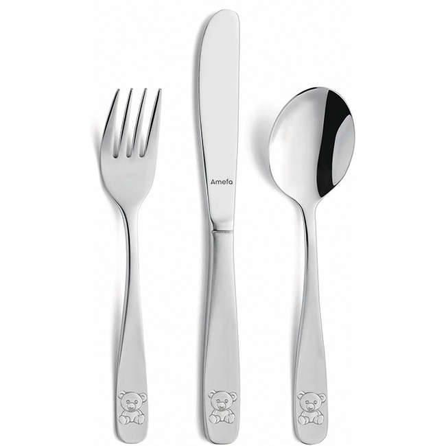 Teddy Children's Cutlery Set, 3pc
