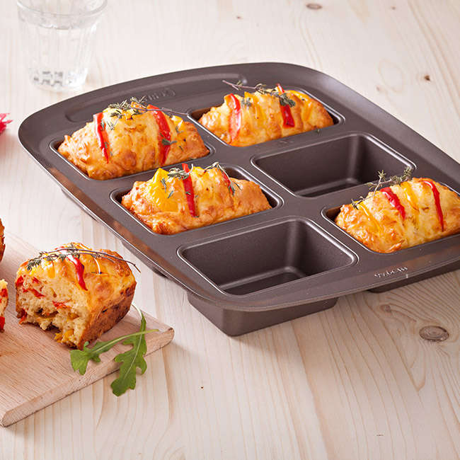 Asimetria 6 Cavity Mini Loaf Pan