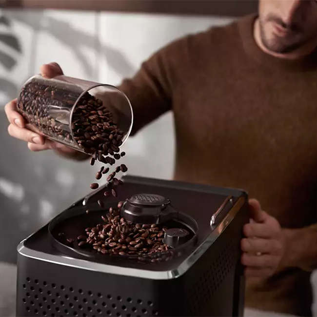 GranAroma Fully Automatic White Espresso Machine