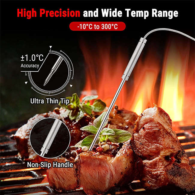 Digital Wireless Thermometer With Dual Probe