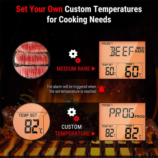 Digital Wireless Thermometer With Dual Probe