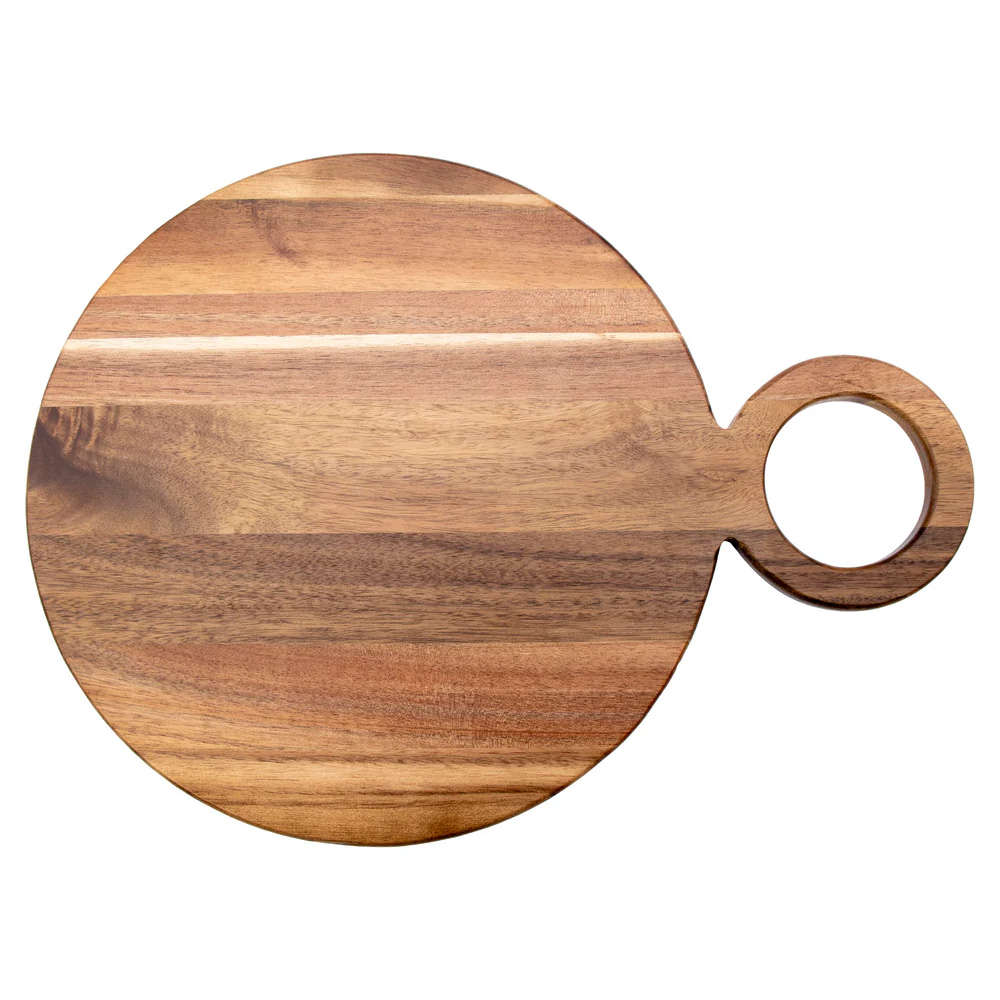 Acacia Wood Round Serving Board, 35cm