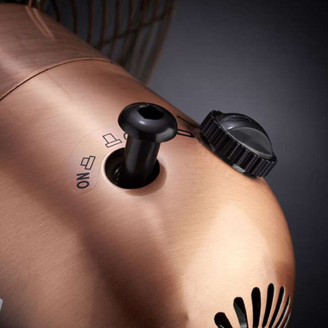 Copper Desk Fan, 30cm