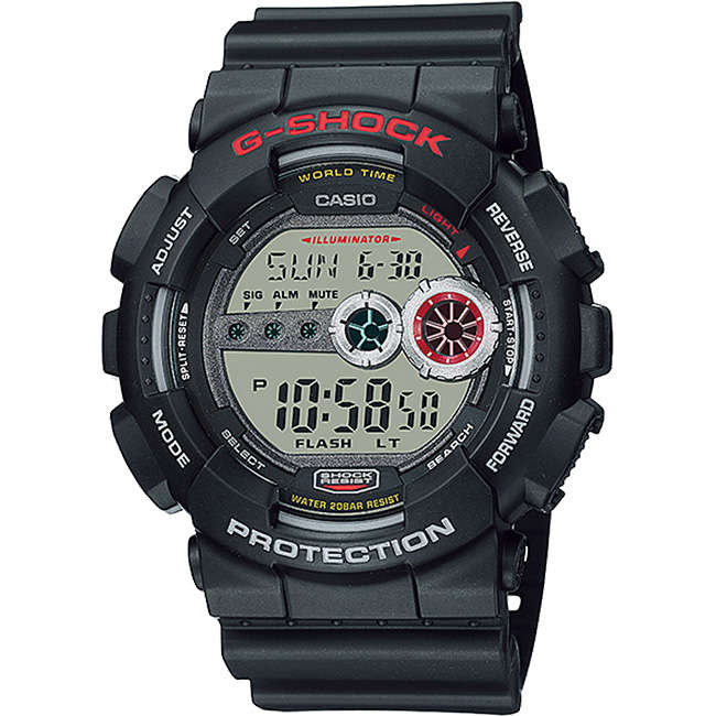 G-Shock 200m Digital Dial Wrist Watch, GD-100-1ADR