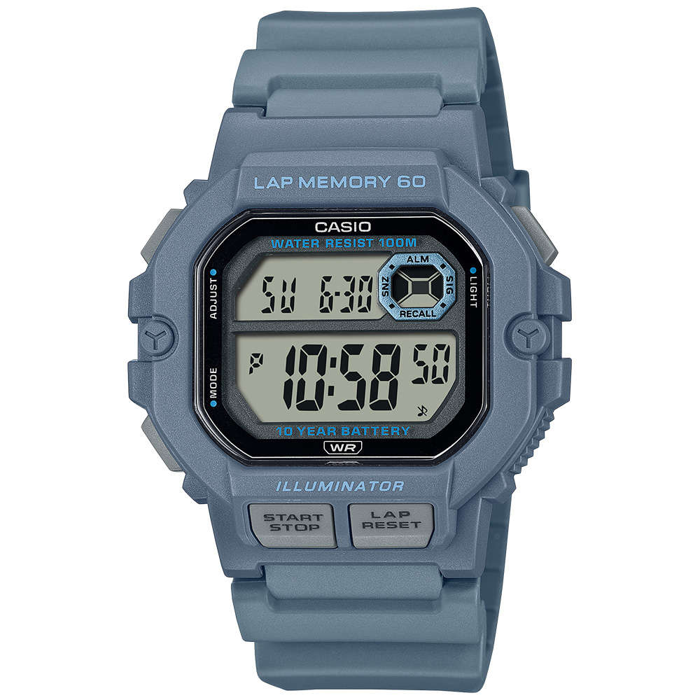 Standard Men's 100m Digital Fitness Wrist Watch, WS-1400H