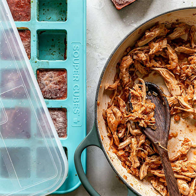 2 Tablespoon Silicone Food Storage Tray With Lid