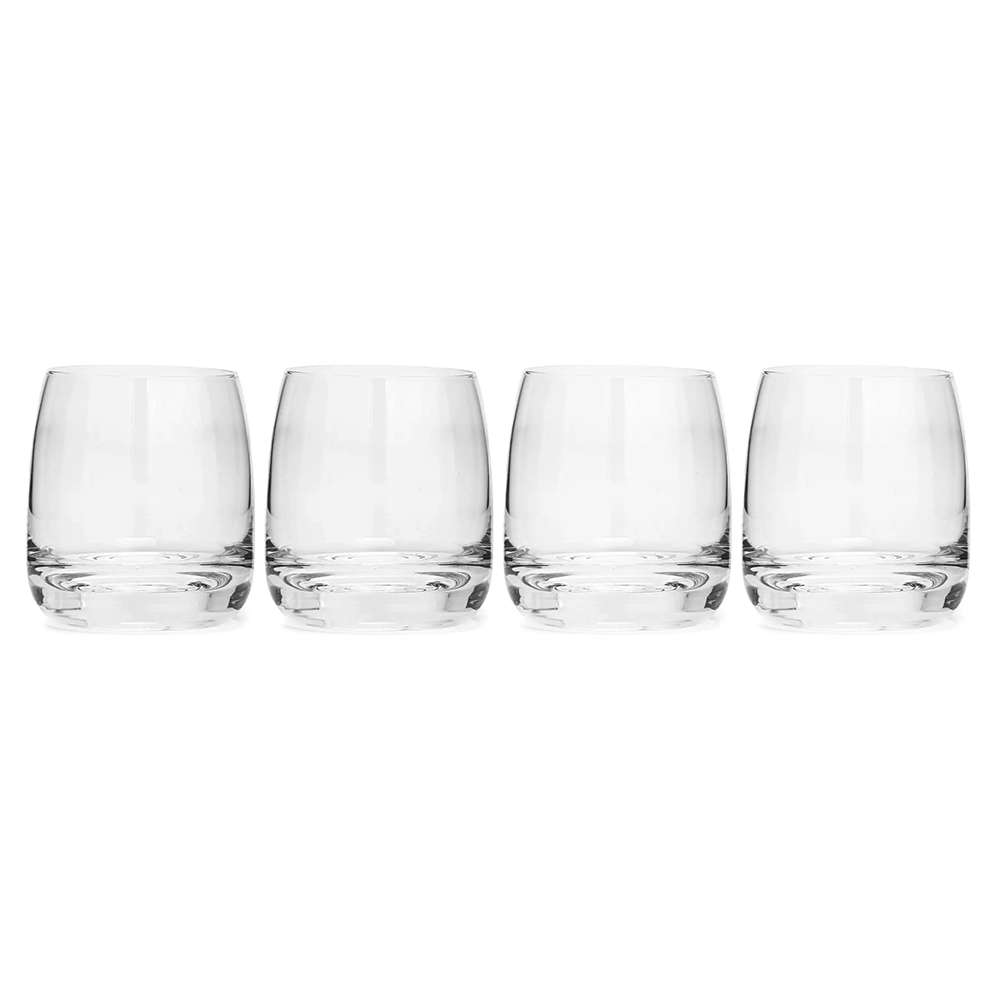Set Of 4 Whiskey Glasses, Ripple