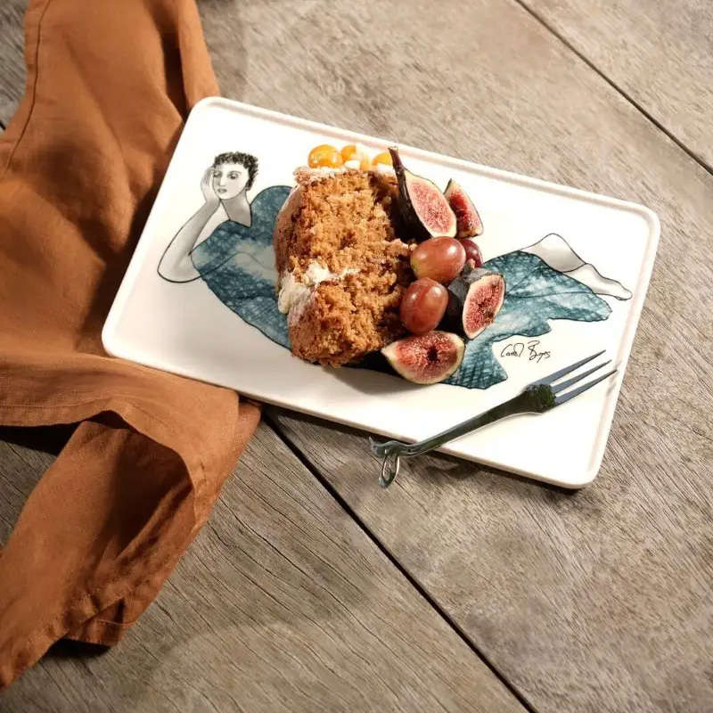 Set Of 2 Rectangular Platters, Indigo Girls