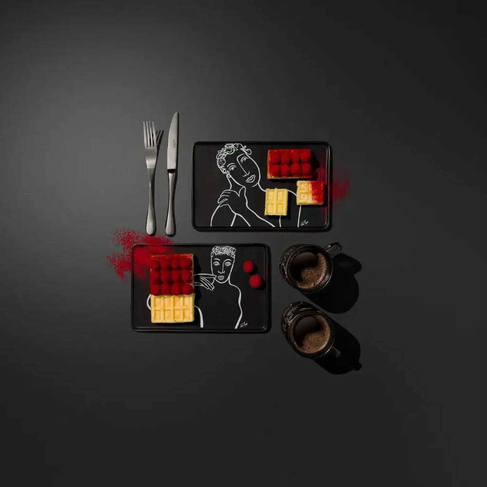 Set Of 2 Rectangular Platters, In Good Taste