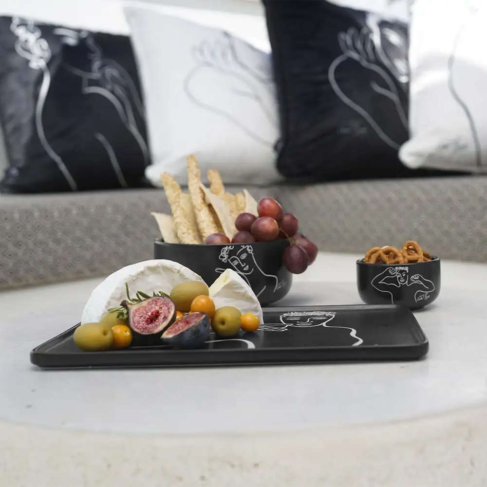 Set Of 2 Rectangular Platters, In Good Taste