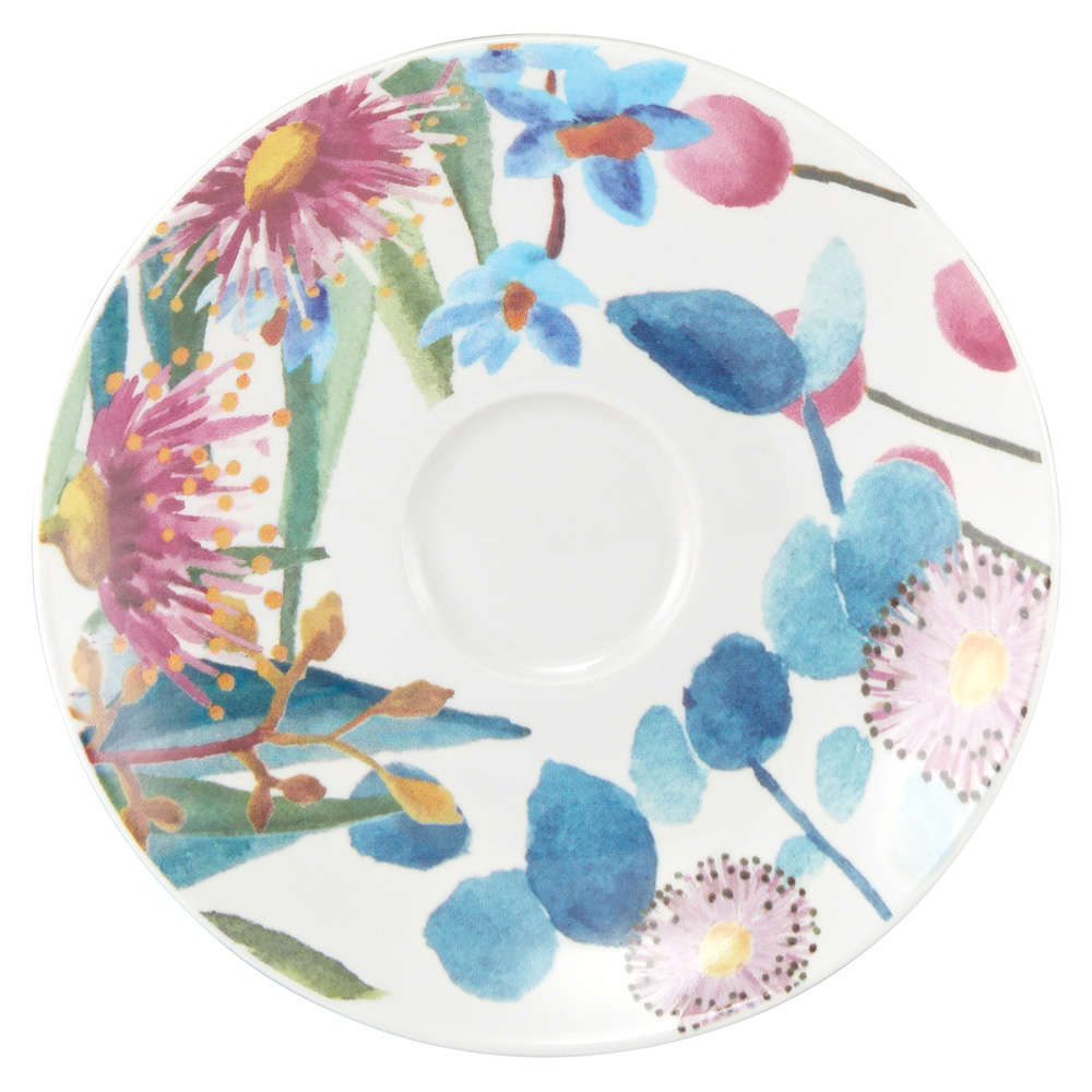 Botanic Gardens Eucalyptus Bloom Coupe Demi Cup & Saucer