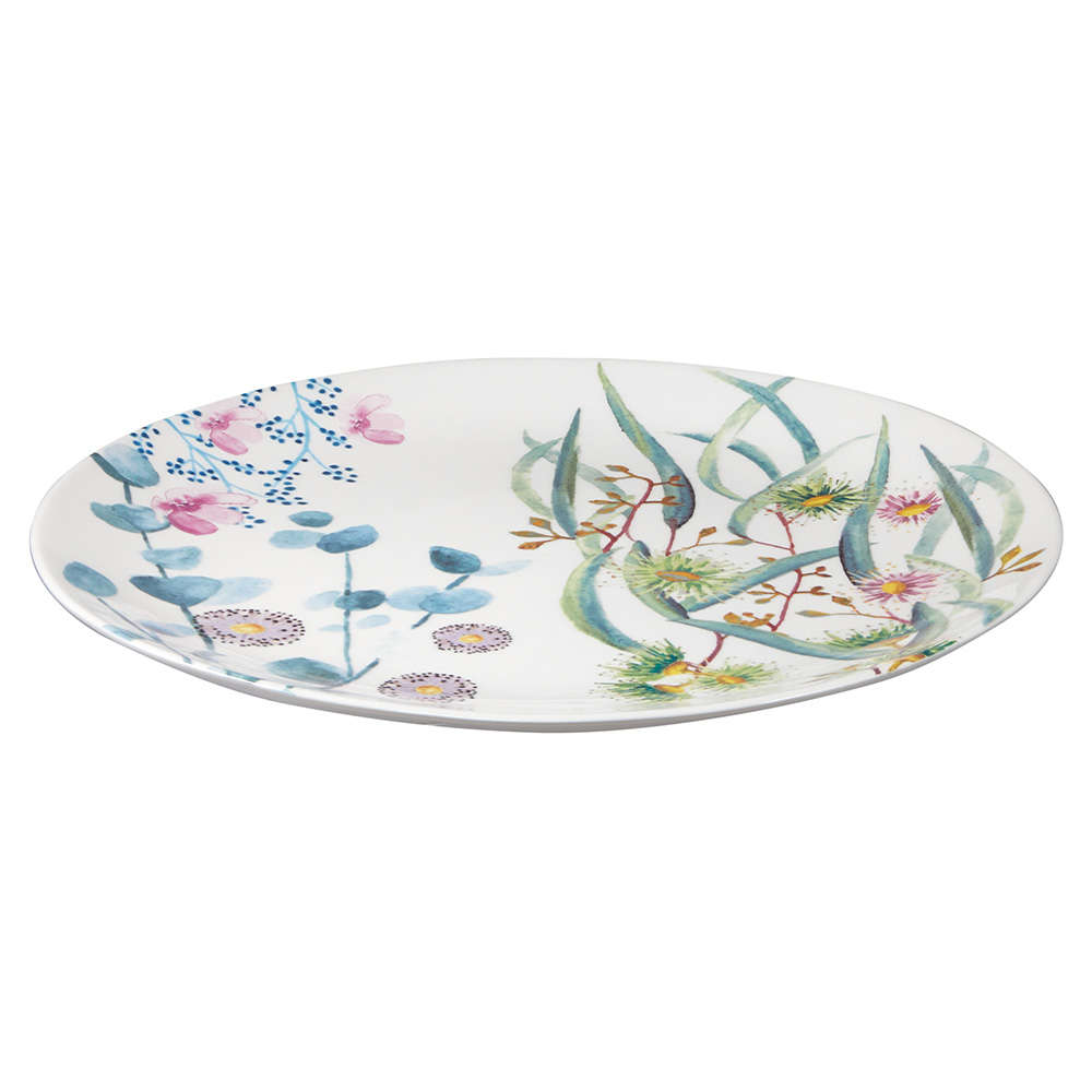 Botanic Gardens Eucalyptus Bloom Round Platter, 33cm