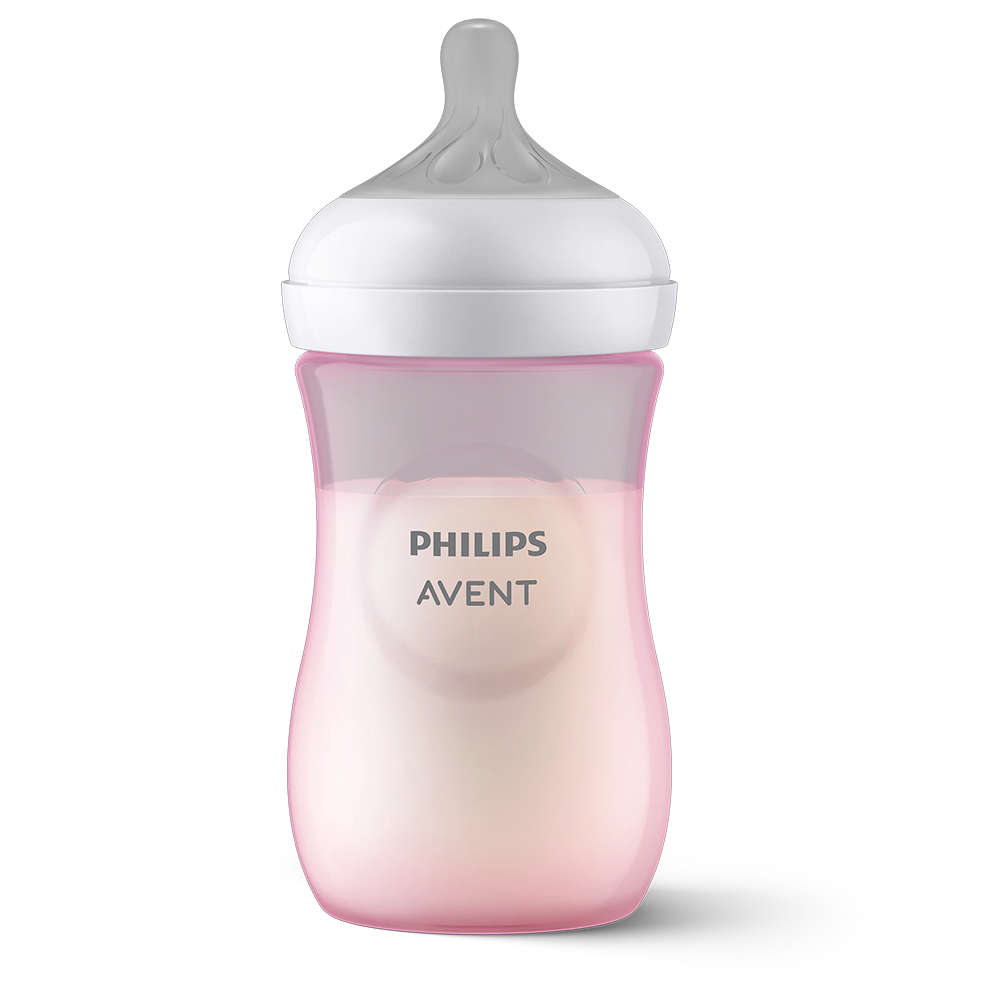 Natural Response 260ml Baby Bottle, Pink