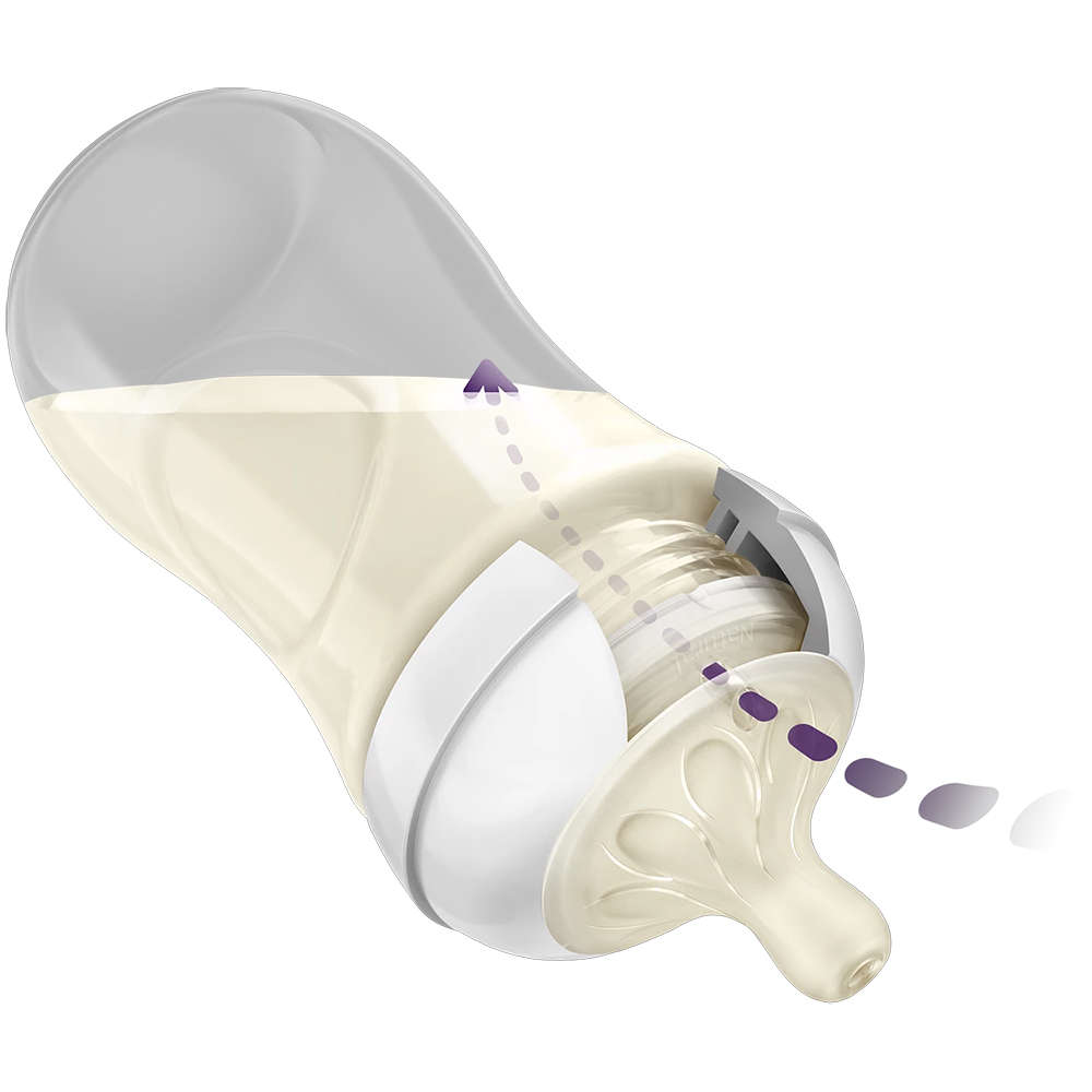 Natural Response 260ml Baby Bottle, Pink