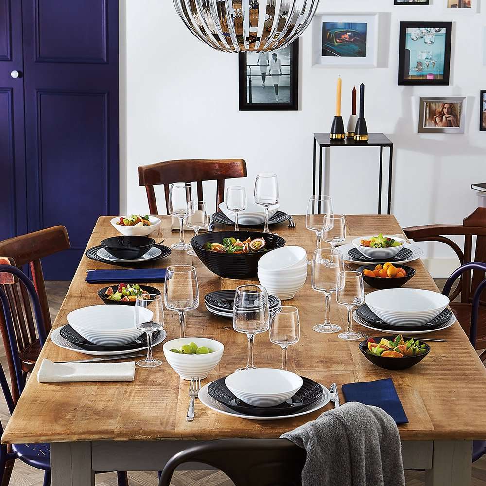 Harena Opal Tempered Glass Dinner Plate, 25cm