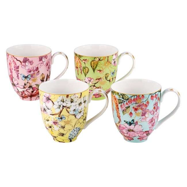 Enchantment Coupe Mugs, Set Of 4