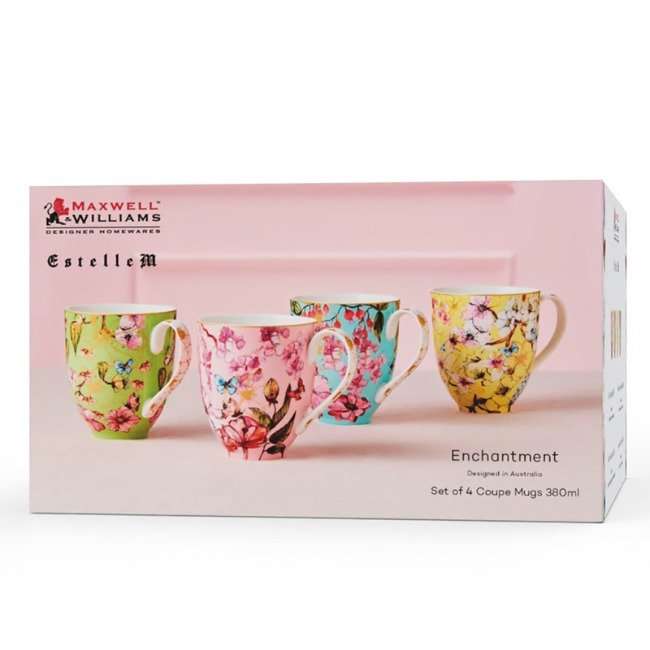 Enchantment Coupe Mugs, Set Of 4