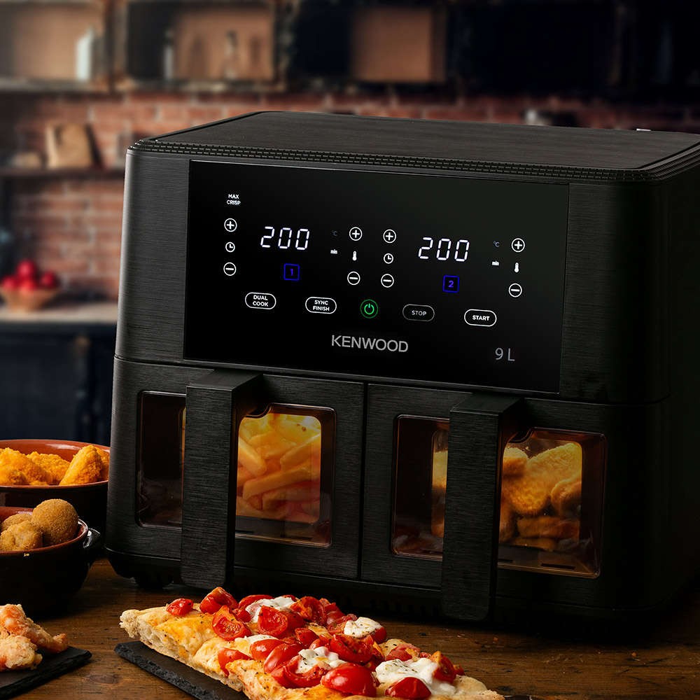 Dual Airfryer With Windows & Grill, 9L