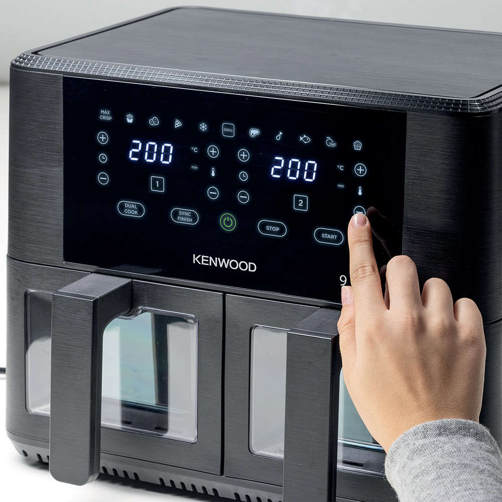 Dual Airfryer With Windows & Grill, 9L