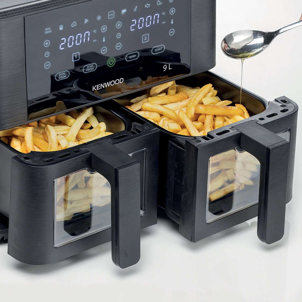 Dual Airfryer With Windows & Grill, 9L