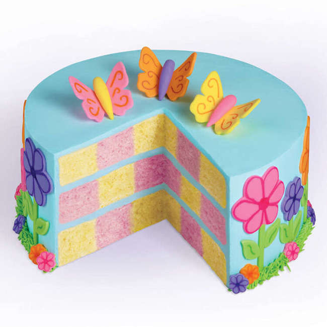 Round Checkerboard Cake Set
