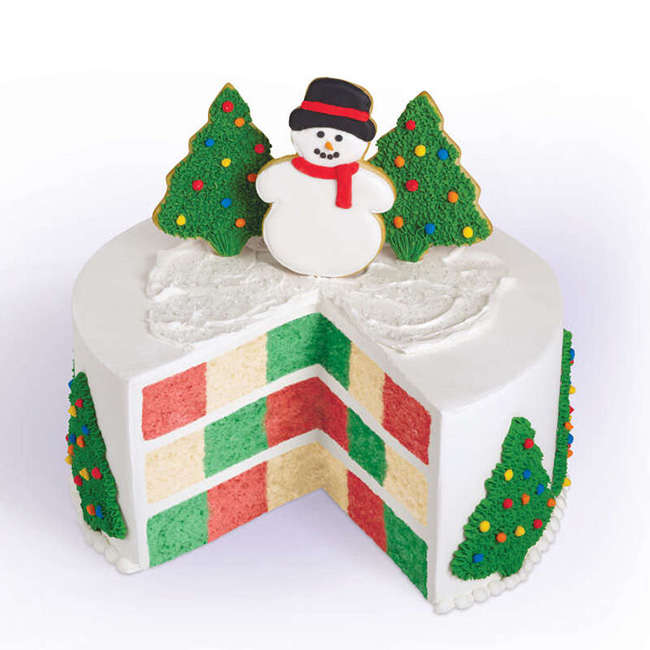 Round Checkerboard Cake Set