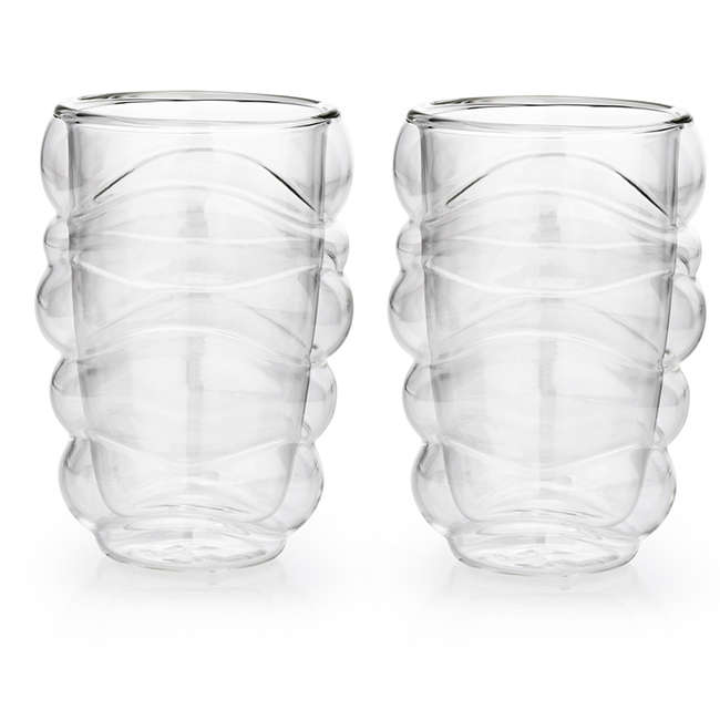 Set Of 2 Double Walled Mugs, Wound Up