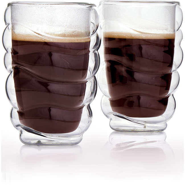 Set Of 2 Double Walled Mugs, Wound Up