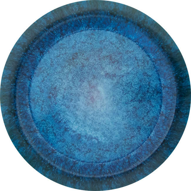 Melamine Mottled Seas Dinner Plate, 25cm