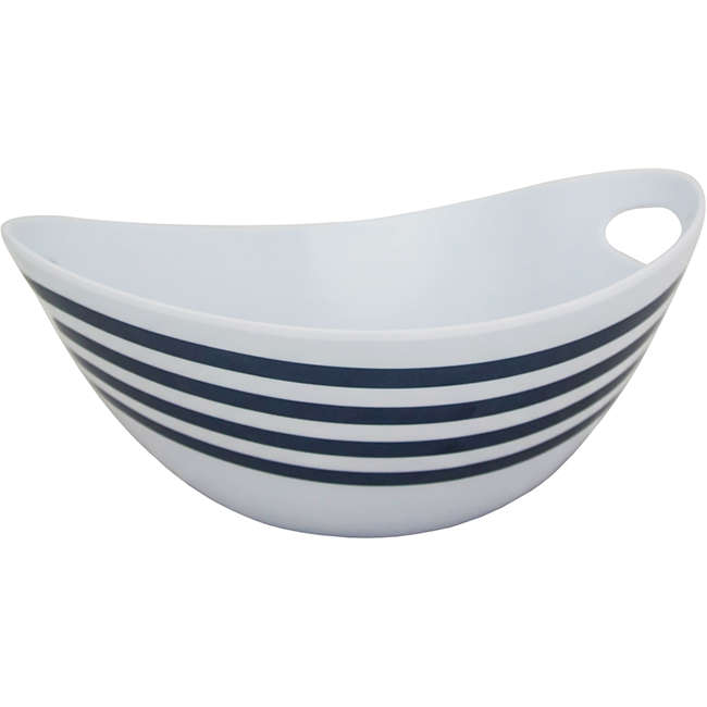 Melamine Oval Salad Bowl, Nautical, 28cm