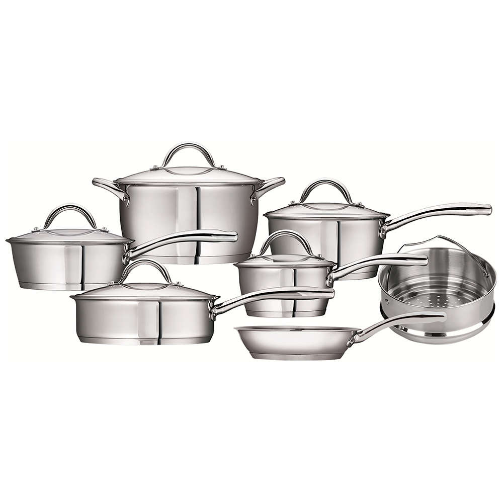 Opus Gourmet Stainless Steel Cookware Set, 12pc