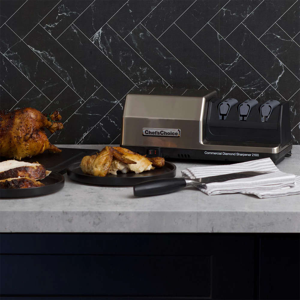 CF-2100 EdgeSelect 3 Stage Commercial Diamond Electric Knife Sharpener