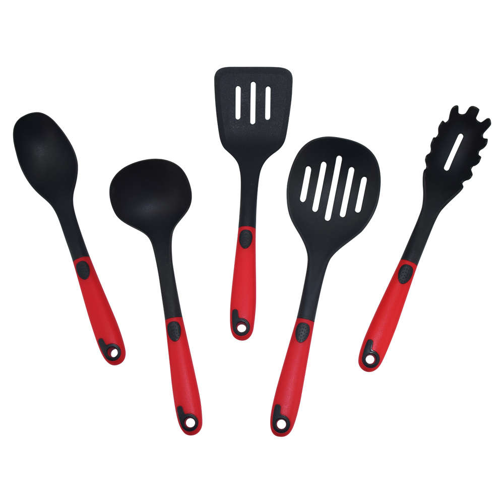 5pc Utensil Set With Stand