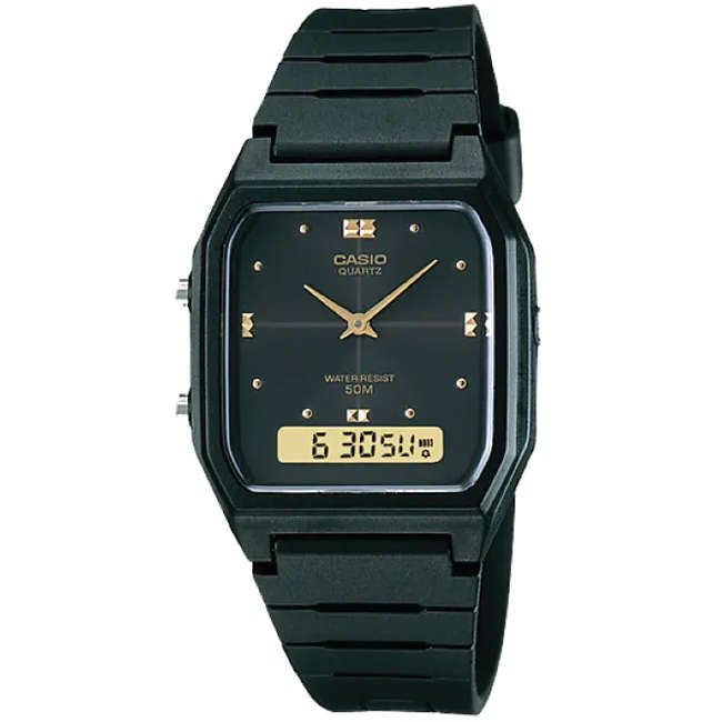 Standard Men's 50m AnaDigi Wrist Watch, AW-48HE-1AVUDF